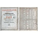 KALENDARZ DOMOWY I GOSPODARSKI NA ROK 1841