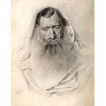 Piotr Stachiewicz (1858 Nowosiółki/Podole - 1938 Kraków), Portret Żyda, 1880 r.