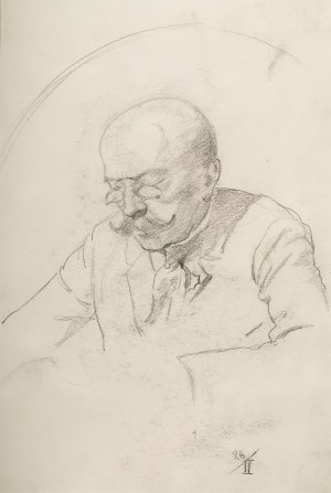 Karol Kossak (1896 Lwów-1975 Ciechocinek), Portret mężczyzny