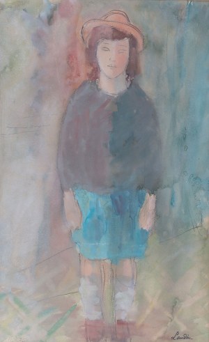 Zygmunt Landau (1898 Łódż - 1962 Tel Aviv), Portret dziewczynki, 1936 r.
