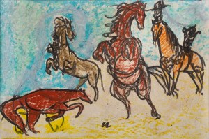 Stanisław Eleszkiewicz (1900 Czutowo k. Połtawy - 1963 Paryż), Cztery konie