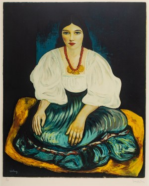 Mojżesz Kisling (1891 Kraków - 1953 Sanary-sur-Mer), Siedząca kobieta (Bretonka)