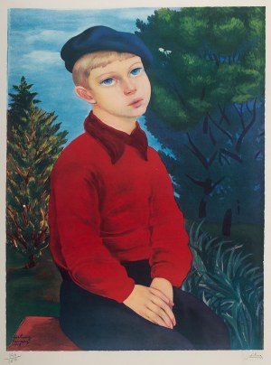 Mojżesz Kisling (1891 Kraków - 1953 Sanary-sur-Mer), Chłopiec w niebieskim berecie