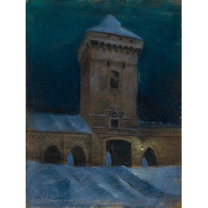 Dobrowolski Odo (1883-1917), Brama floriańska w nocy [nokturn krakowski]