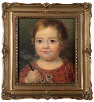Gałęzowska Jadwiga (1876-1948), Dziewczynka z fajką, 1918