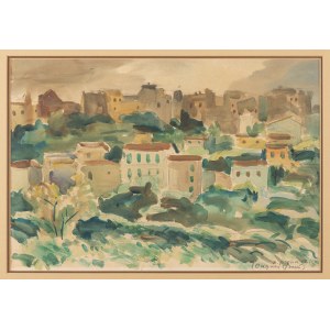 Pronaszko Zbigniew (1885-1958), Widok Cagnes, lata 20. XX w.