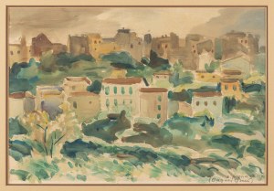 Pronaszko Zbigniew (1885-1958), Widok Cagnes, lata 20. XX w.