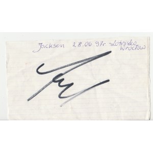 Autograf Michaela Jacksona
