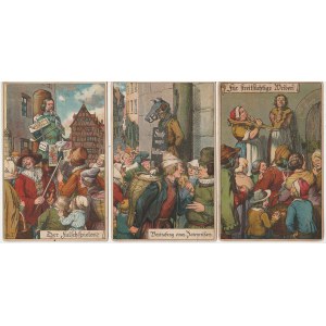 Rzemiosło katowskie - zestaw 7 przedwojennych pocztówek