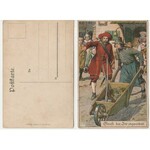 Rzemiosło katowskie - zestaw 7 przedwojennych pocztówek