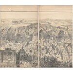 Panoramiczna mapa Jerozolimy Adolf Eltzner Das Biblische Jerusalem