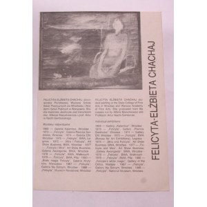 Felicyta-Elżbieta Chachaj broszura