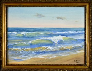 Soter JAXA - MAŁACHOWSKI (1867 - 1952), Morze, 1934