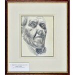Stanisław KAMOCKI (1875-1944), Autoportret w ujęciu prawego en trois quatre od dołu