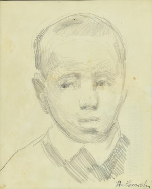 Stanisław KAMOCKI (1875-1944), Głowa małego chłopca, ok. 1910