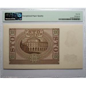 100 złotych 1940 - seria B - falsyfikat ZWZ - PMG 66 EPQ