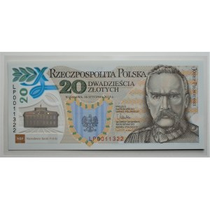 20 złotych 2014 - 100. rocznica utworzenia Legionów Polskich - banknot polimerowy