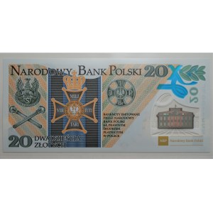 20 złotych 2014 - 100. rocznica utworzenia Legionów Polskich - banknot polimerowy