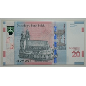 20 złotych 2015 - 1050 rocznica chrztu Polski