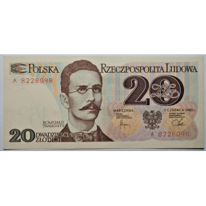 20 złotych 1982 - seria A