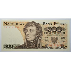 500 złotych 1982 - seria GF
