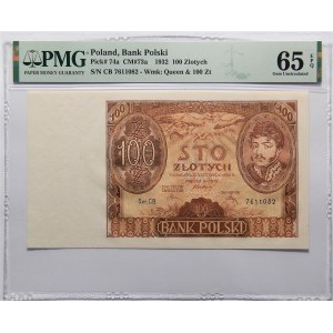 100 złotych 1934 - seria CB - PMG 65 EPQ
