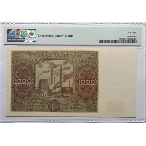 1000 złotych 1947 - seria A - PMG 58 EPQ