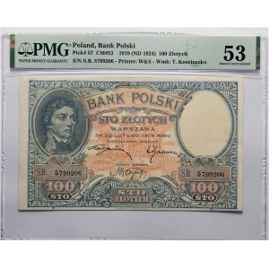 100 złotych 1919 - PMG 53