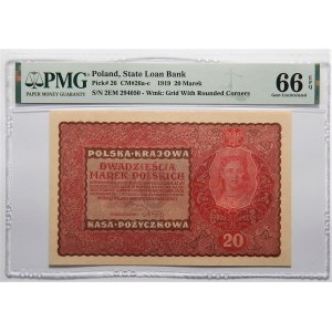 20 marek 1919 - II Serja EM - PMG 66 EPQ