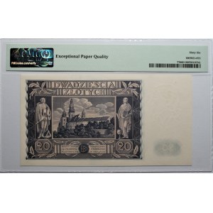 20 złotych 1936 - seria BŁ - PMG 66 EPQ