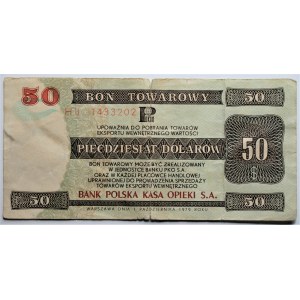PEWEX - bon towarowy - 50 dolarów 1979 - seria HJ