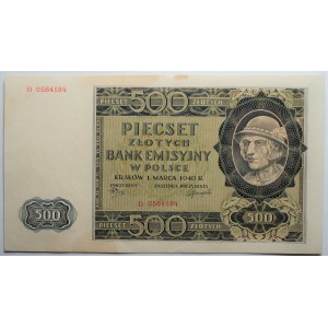 500 złotych 1940 - seria B