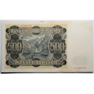 500 złotych 1940 - seria B