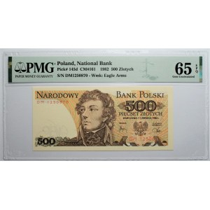 500 złotych 1982 - seria DM - PMG 65 EPQ