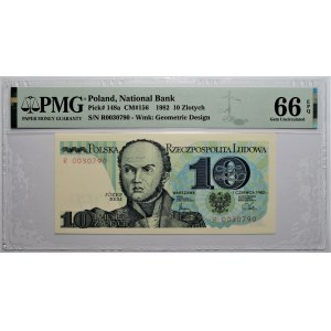10 złotych 1982 - R - PMG 66 EPQ