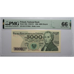 5000 złotych 1988- seria DC - PMG 66 EPQ