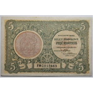 5 złotych 1925 - F - fałszerstwo z epoki