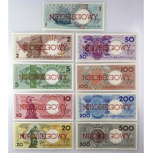 Miasta Polskie - kompletny zestaw - 1 - 500 złotych emisji 1 marca 1990 - NIEOBIEGOWY