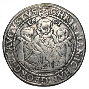 NIEMCY - Saksonia, Krystian, Jan Jerzy, August (1591-1611) - Talar 1601