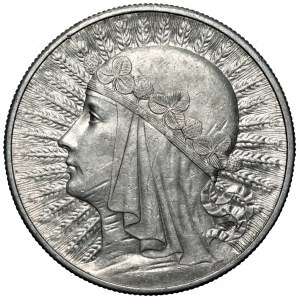 II RP - 10 złotych 1932 - Głowa Kobiety