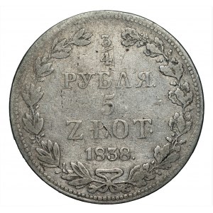 3/4 rubla = 5 złotych 1838 - MW Warszawa