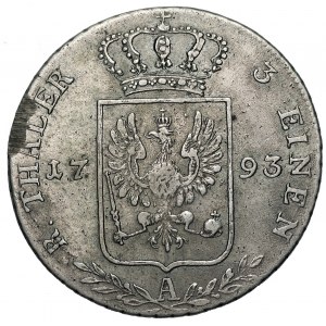 NIEMCY - Prusy - Fryderyk Wilhelm II (1786–1797) - 1/3 Talara 1793 - A - Berlin
