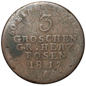 Wielkie Księstwo Poznańskie - 3 grosze 1817 - (A) Berlin