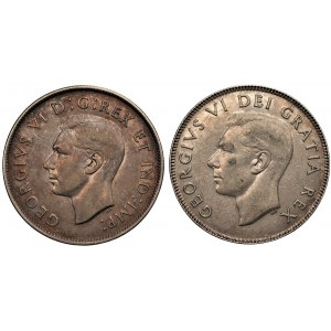 KANADA - 50 centów 1942 i 1952