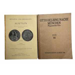 Zestaw katalogów aukcyjnych - Otto Helbing 1942 i Gerhard Hirsch 1967