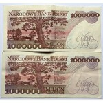 Zestaw 2 banknotów - 1.000.000 1991 i 1993