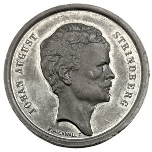 SZWECJA - medal Johan August Strindberg - sygnowany E.H. Ekwall