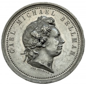 SZWECJA - medal Carl Michael Bellman Lea Ahlborn 1872