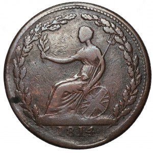 KANADA - żeton half penny 1814