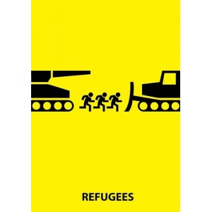 Posters about refugees, Marta Tomczyk